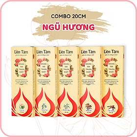 Combo 5 hộp nhang Sen 5 mùi hương 20cm - 160 cây/hộp - Nhang sạch nhang xanh - nhang chung cư, ít khói, dịu nhẹ