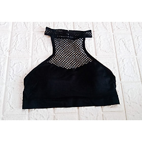 Áo Bra sợi bông viền ren form freesize, áo Bra cotton có mút lót from 40-60kg, Bra1657
