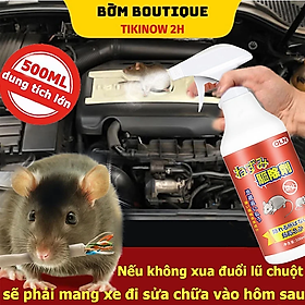 Chai Xịt Đuổi Chuột 500ml từ các tinh dầu thiên nhiên xua đuổi, ngăn chặn chuột cắn phá, phóng uế