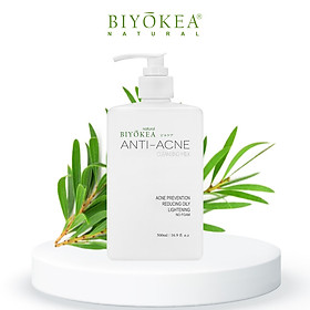 Sữa Rửa Mặt Không Bọt, Ngăn Ngừa Mụn, Làm Sạch Sâu BIYOKEA 500ml