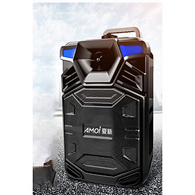 Amoi (AMOI) SA-A7 high power outdoor lever square dance audio wireless portable Bluetooth speaker card wireless subwoofer u disk home portable high power black