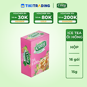 Cozy Icetea Ổi hồng 16 gói x 15g Hộp