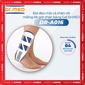 Đai đeo mắt cá chân với miếng lót gót chân bằng gel dr.med dr-a016
