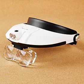 Kính lúp đeo đầu có đèn v4