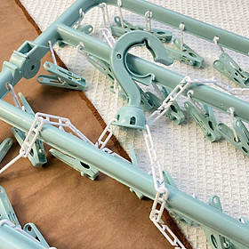 Mua Móc Chùm Nhựa PP Cao Cấp 32 Kẹp Xoay 360 độ linh hoạt  có thể gấp gọn