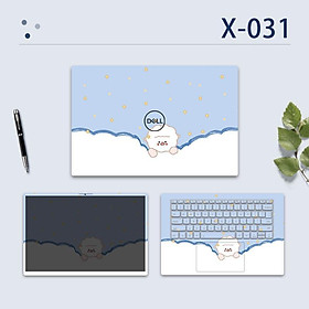 Miếng dán bọc da máy tính xách tay ba mặt ABC họa tiết hoạt hình dành cho Dell Latitude E7270 3350 E7250 E7450 E5470 - X-016 on three sides