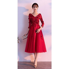 Đầm Dạ Hội Hoa Hồng Đỏ DH50
