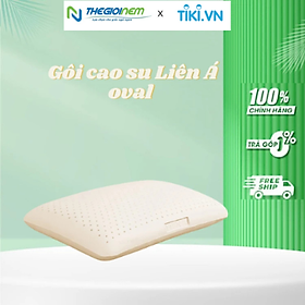 Gối Cao Su Liên Á Oval LAGOV4565 (45 x 65 cm) - Trắng