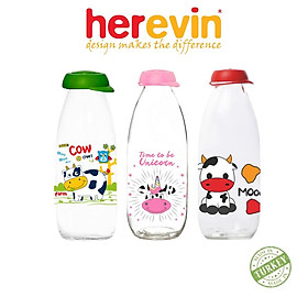 Mua Bộ 3 Chai Đựng Sữa Thuỷ Tinh Herevin Decor 500ml - HECH111730-001