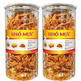 Combo 2 hũ - Khô mực xé tẩm gia vị thơm ngon mỗi hũ 200g Hiệu SK FOOD món