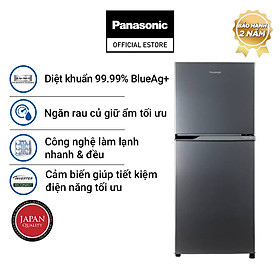Tủ lạnh Panasonic Inverter 234 lít NR-TV261APSV - Diệt khuẩn 99.99% - Tiết kiệm điện - Hàng chính hãng