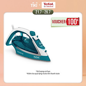 Bàn ủi hơi nước Tefal FV5737E0 2500W - Mặt đế chống dính Durilium AirGlide ủi mọi loại vải - Chống bám cặn và chống nhỏ nước - Xuất xứ từ Pháp - Hàng chính hãng