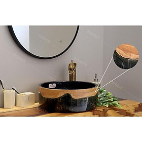 Chậu sứ mỹ thuật,Lavabo Bằng Sứ Mỹ Thuật EVEREST EV-CĐ29