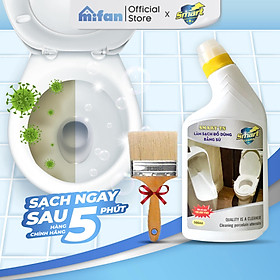 Làm Sạch Tẩy Trắng Đồ Dùng Bằng Sứ SMART TS - Bồn Cầu, Bồn Tắm, Bồn Rửa - Trắng Ngay Sau 5 Phút Không Cần Cọ Rửa - Tặng Kèm Chổi Lông