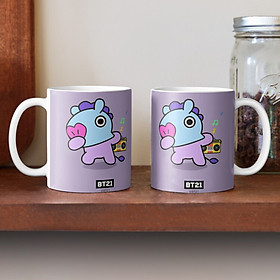 Cốc sứ in hình Mang BT21 BTS
