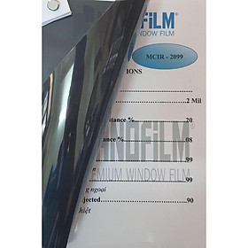 Mua 2 tấm (0.5m x 1m) film cách nhiệt ô tô loại bỏ tia cực tím  chống nắng