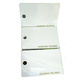 Mua SET 50 THẺ TỪ CHẤM CÔNG-THẺ THANG MÁY-THẺ DÂN CƯ- TẦN SỐ 125KHZ- CÓ LỖ ĐEO TIỆN LỢI