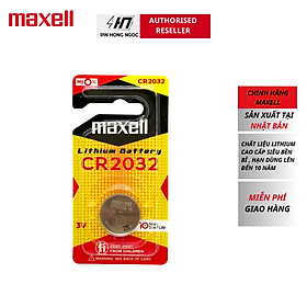 Mua Pin CR2032 Lithium 3V Maxell cao cấp Made In Japan - Hàng chính hãng
