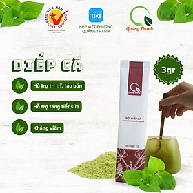 Bột Diếp Cá Quảng Thanh gói nhỏ 3g - Thải độc, cầm máu, hỗ trợ trĩ táo bón, kháng viêm