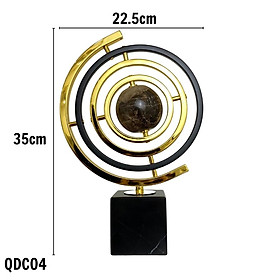 Mua Decor quả cầu đá để bàn xoay 360 độ decor cao cấp