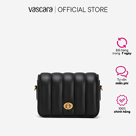 Vascara Túi Đeo Chéo Nắp Gập Chần Bông Khóa Xoay Oval - SHO 0205