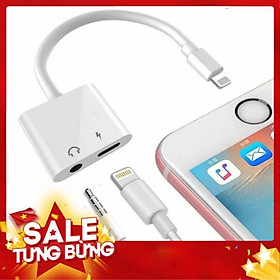 Cáp Chuyển Đổi 2 Trong 1 Vừa Sạc Vừa Cắm Tai Nghe jack 3.5