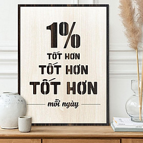 Mua Tranh động lực TBIG083 - 1% tốt hơn  tốt hơn  tốt hơn mỗi ngày