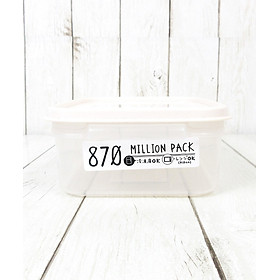 Hộp thực phẩm Million Pack thương hiệu Yamada, nắp bằng silicone mềm dẻo, an toàn tuyệt đối khi sử dụng -Made in Japan