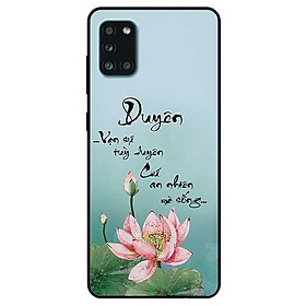 Ốp lưng dành cho Samsung Galaxy A12 - A21s - A31 - mẫu Sen An Nhiên Mà Sống