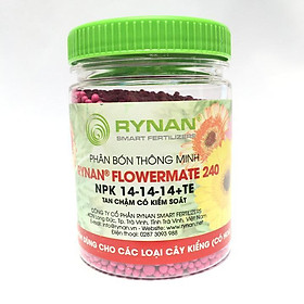 Phân thông minh tan chậm RYNAN 200 - 210 - 220 - 230 - 240 đầy đủ các giai đoạn phát triển chuyên cho hoa Lan - hoa cảnh và Bonsai hũ 150g - Rynan 240