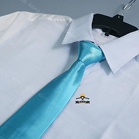 Cà vạt đen nam cao cấp KING cho công sở vải silk giá rẻ bản 8cm C04 - Xanh ngọc