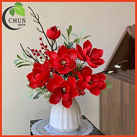 Mua Bình Hoa Để Bàn  Bình Hoa Mộc Lan Giả Trang Trí Nhà Cửa  Cửa Hàng  Văn Phòng  Lớp Học