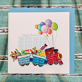 Thiệp Giấy Xoắn Sinh Nhật - CNBD1508