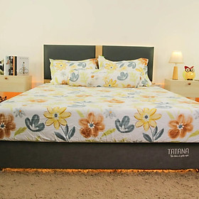 Bộ Ga 4 món Cotton Đũi Tatana mền mịn, thoáng mát  Mẫu ngẫu nhiên ( chọn mẫu ib shop ) - ga ( chọn mẫu ib shop ) - 100x200