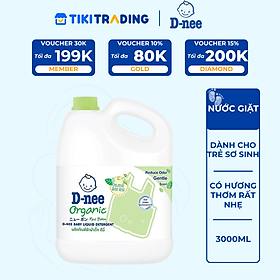 Nước Giặt Quần Áo Cho Bé D-nee - Chai 3000ml (Xanh lá)