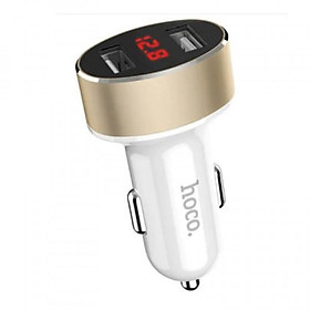 Mua Cốc sạc xe hơi hoco z26 2 cổng usb và có đèn báo led hàng chính hãng
