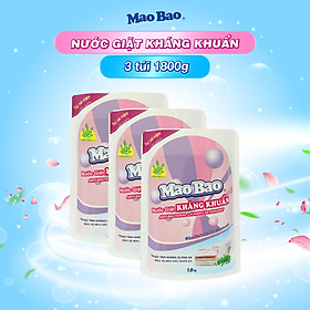 Combo 03 túi nước giặt kháng khuẩn Mao Bao 1800g