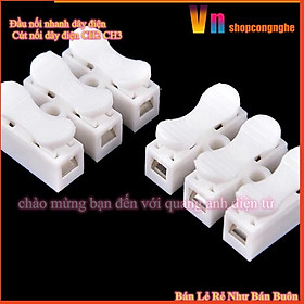 Sét 50 Đầu nối nhanh dây điện Cút nối dây điện CH2 CH3