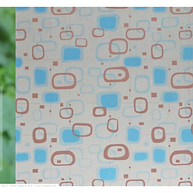 Mua 5M Giấy Dán Kính Họa Tiết dán kính chử nhật nhiều màu Không Cần Keo DK137  Khổ 0.45m