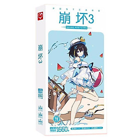 (BÌA NGẪU NHIÊN) Hộp ảnh POSTCARD mẫu mới HONKAI IMPACT game