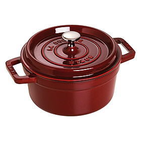 Nồi gang tròn Staub Đỏ lựu 22cm