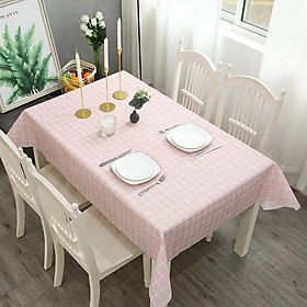Mua Khăn trải bàn vintage kẻ caro nhựa PVC không thấm nước khăn decor phông nền chụp ảnh trang trí phòng khách phủ bàn trà