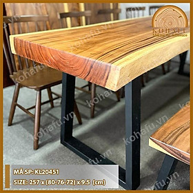 Mua BÀN GỖ ME TÂY DÀI 2.57M - KL20451