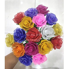 Mua Hoa hồng voan kim tuyến