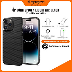 Ốp lưng Spigen Liquid Air cho iPhone 14/14 Plus/ 14 Pro/14 Pro Max - Thiết kế mỏng nhẹ, chống sốc chống bẩn, viền camera cao - Hàng chính hãng