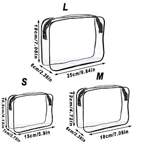 Túi trong suốt đựng bình nước mỹ phẩm khăn mặt đi du lịch hoặc đi biển điều được TA101