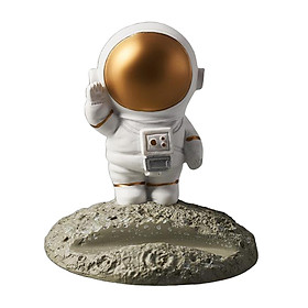 Resin Spaceman Statue Ornament Home Office Astronaut Decors for Studyroom, Bedroom, Livingroom Shelf Tabletop