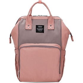 Balo Bỉm Sữa Đa Năng Cho Mẹ Và Bé - Hồng Pastel