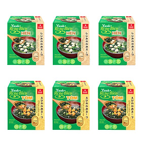Combo 6 hộp Canh rong biển Asuzac (40g x 6 hộp) - Đủ 5 loại canh rong biển Asuzac