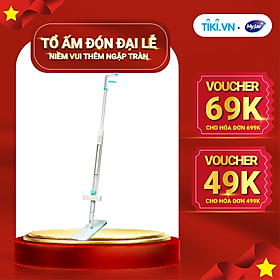 Mua  Tặng Bông Lau  Cây Lau Nhà MyJae Sợi Microfiber Tự Vắt Phun Sương Xoay 360 Độ Thông Minh 138cm
